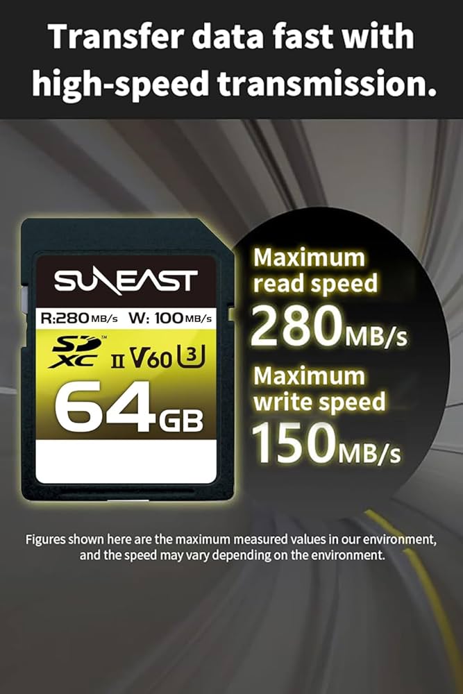 Amazon.com: SUNEAST SDXC Card UHS-II V60 Up to 280MB/s U3 4K